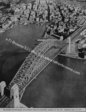 AERIAL VIEW OF SYDNEY NOT TAKEN BY FR.BROWNE